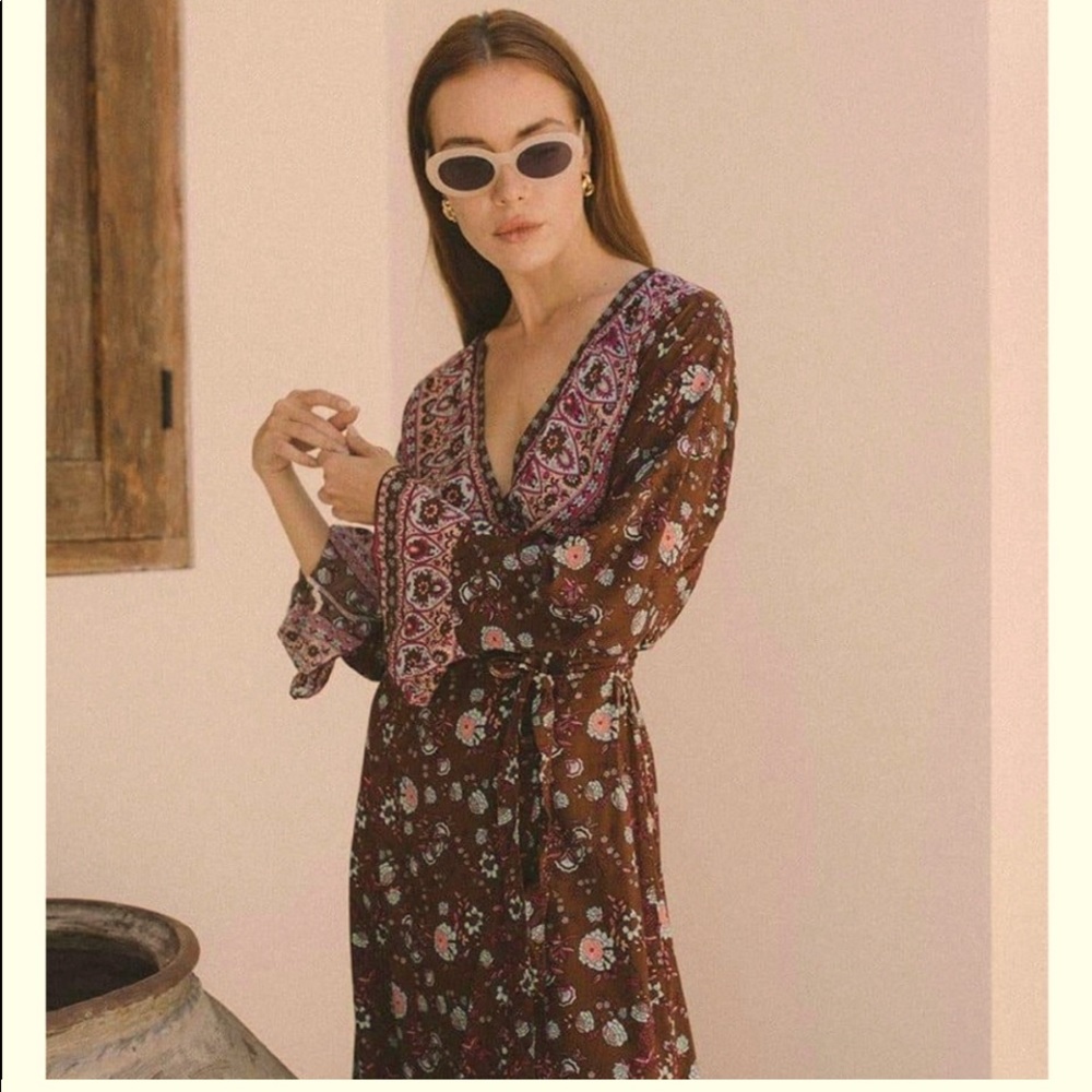 NBW Aura boho chic wrap dress